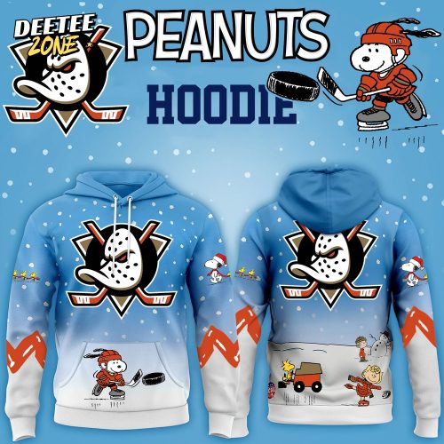 Anaheim Ducks x Peanuts Hoodie Christmas Limited Edition-3D Unisex Hoodie
