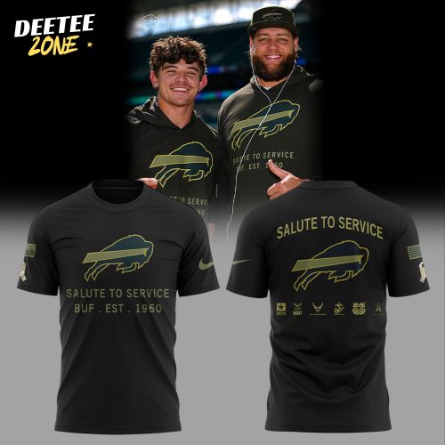 B Bills Buffalo Bills Salute to Service Limited Edition 2025 Combo Shirt