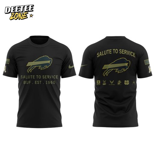 B Bills Buffalo Bills Salute to Service Limited Edition 2025 Combo Shirt