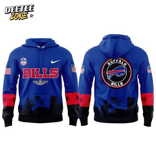 B Bills Veterans Day Game Unifrom Combo Hoodie