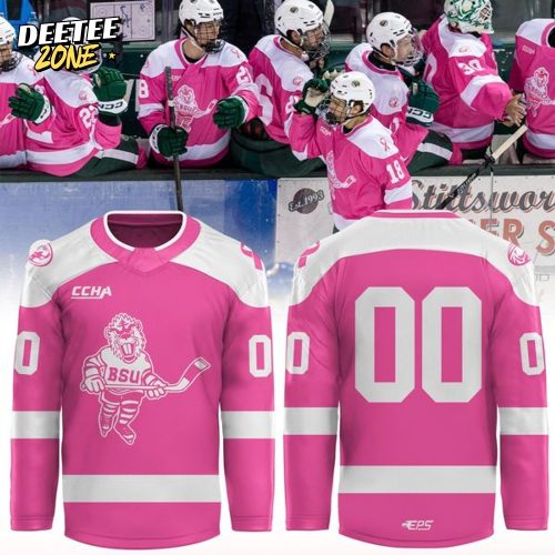 Bemidji State 2025 Pink in the Rink Jersey