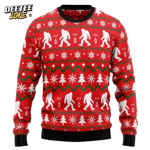 Bigfoot Ugly Christmas Sweater