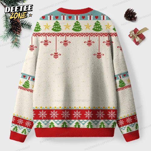 Christmas Book Tree Unisex Ugly Knit Christmas Sweater