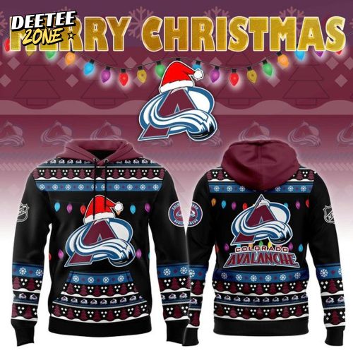 Colorado Avalanche 2025 Merry Christmas Hoodie