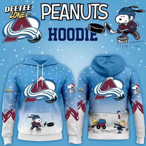 Colorado Avalanche x Peanuts Hoodie Christmas Limited Edition-3D Unisex Hoodie