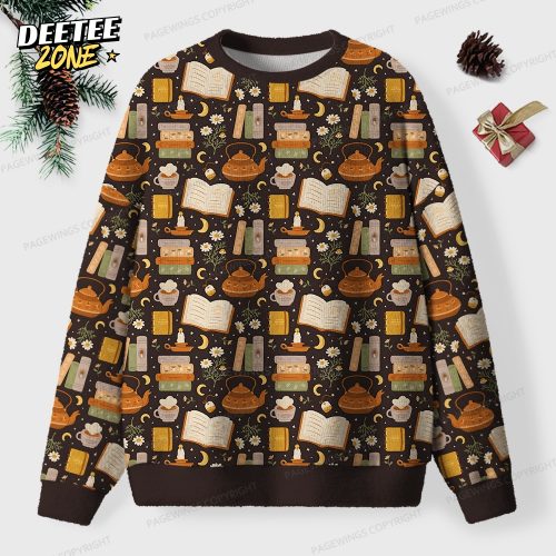 Cozy Reading Unisex Ugly Knit Christmas Sweater