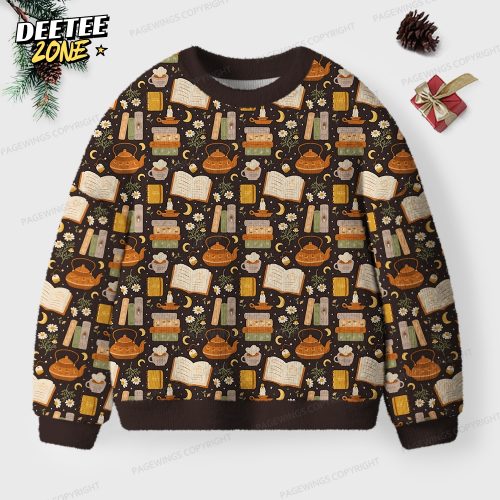 Cozy Reading Unisex Ugly Knit Christmas Sweater