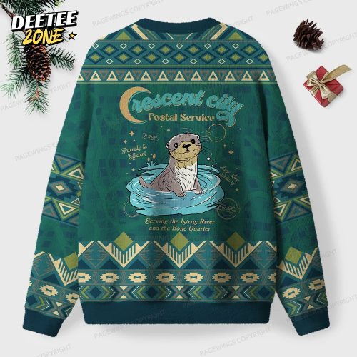 Crescent City Postal Service Unisex Ugly Knit Christmas Sweater