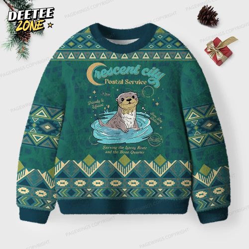 Crescent City Postal Service Unisex Ugly Knit Christmas Sweater