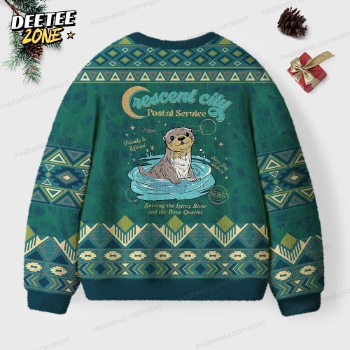 Crescent City Postal Service Unisex Ugly Knit Christmas Sweater