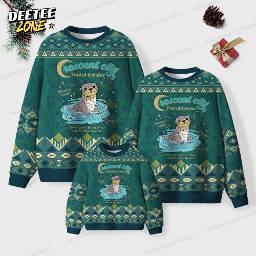 Crescent City Postal Service Unisex Ugly Knit Christmas Sweater
