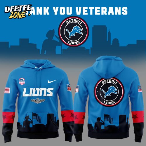 D Lions Veterans Day Game Unifrom Combo Hoodie