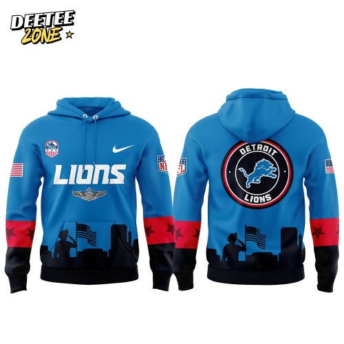 D Lions Veterans Day Game Unifrom Combo Hoodie
