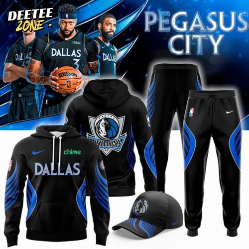Dallas Mavericks Back To Black 2025-26 City Edition Hoodie