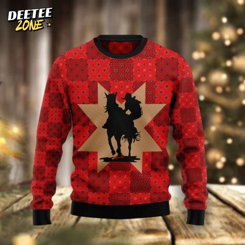 Amazing Cowgirl Ugly Christmas Sweater