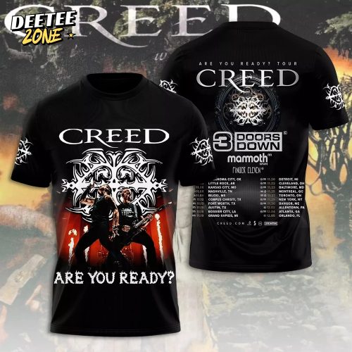 Creed Band Tour 2025 Tour Summer of ’99 Tour Unisex Shirt-3D Unisex T-Shirt