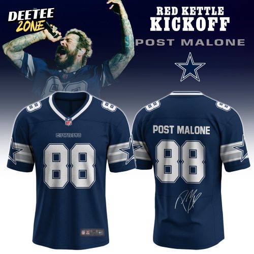 DAL Cowboys Special Post Malone Limited Edition Blue Jersey #2