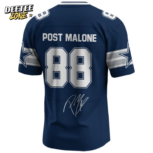 DAL Cowboys Special Post Malone Limited Edition Blue Jersey #2