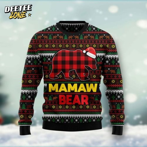 Mamaw Bear Ugly Christmas Sweater