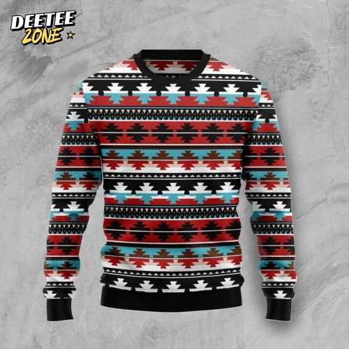Native American Pattern Ugly Christmas Sweater