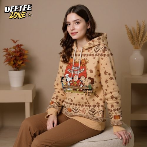 Snoopy Knitted Hoodie