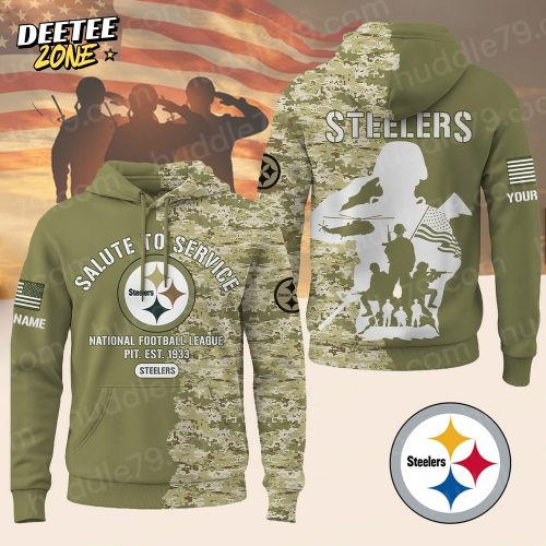 Special Edition Hoodie Pittsburgh Steelers x Salute to Service Personalized-3D Unisex Hoodie