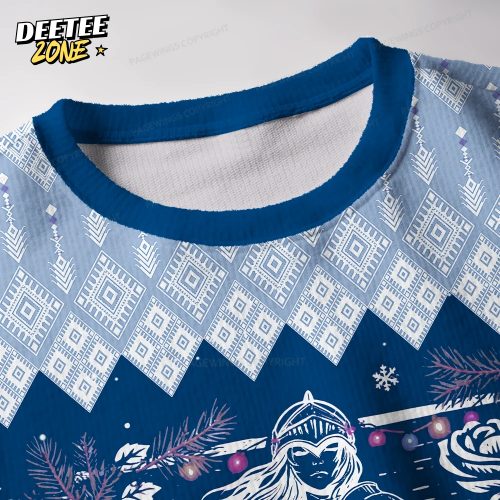 Defend The Public Library Unisex Ugly Knit Christmas Sweater