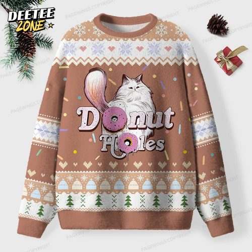 Donut Holes Unisex Ugly Knit Christmas Sweater