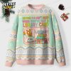 Cat Reading Unisex Ugly Knit Christmas Sweater