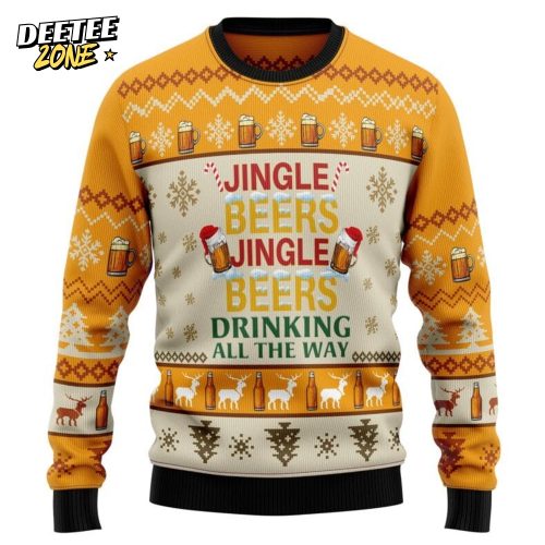 Jingle Beer Ugly Christmas Sweater