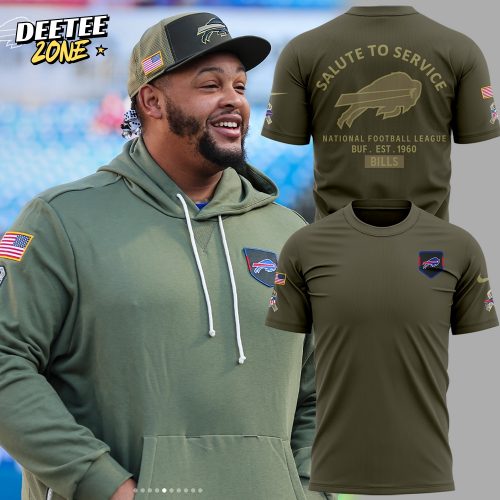 Limited Edition Buffalo Bills Salute to Service Tshirt