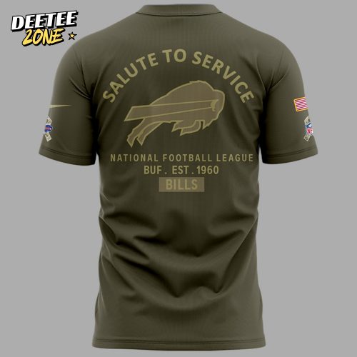 Limited Edition Buffalo Bills Salute to Service Tshirt