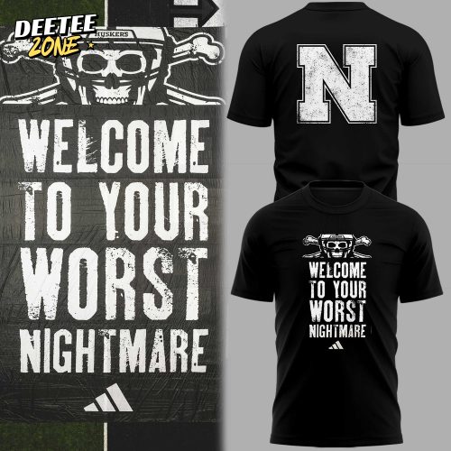 Limited Edition Nebraska Football ” Wellcome to your Worst Nightmare” TShirt