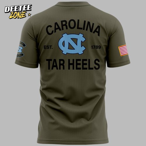 Limited Edition North Carolina Tar Heels Military Appreciation Night Tshirt