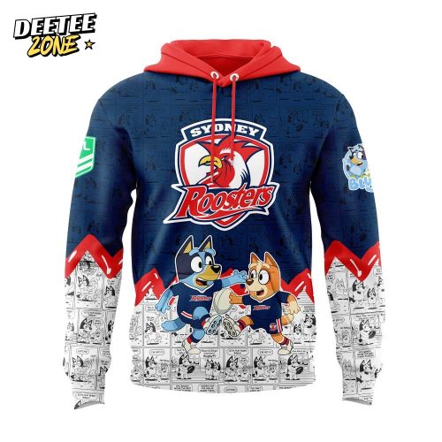 Limited Edition S.Roosters Bluey and Bingo Comic Hoodie