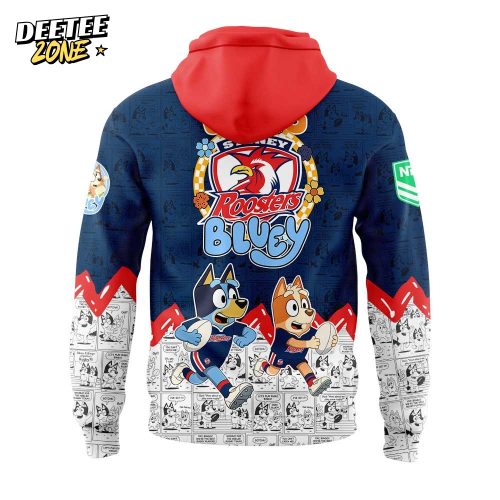 Limited Edition S.Roosters Bluey and Bingo Comic Hoodie