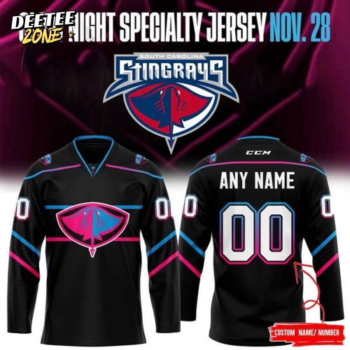 Limited EditionSouth Carolina Stingrays ” Glow Night ” Jersey