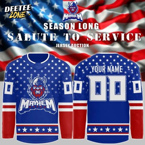 Macon Mayhem ” Military Night ” Hockey Jersey