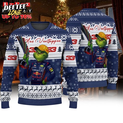 Max Verstappen Victory in Las Vegas Ginch Navy Sweater
