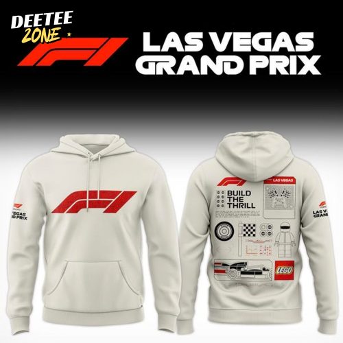 Men’s Cream Formula 1 2025 Las Vegas Grand Prix Lego Hoodie