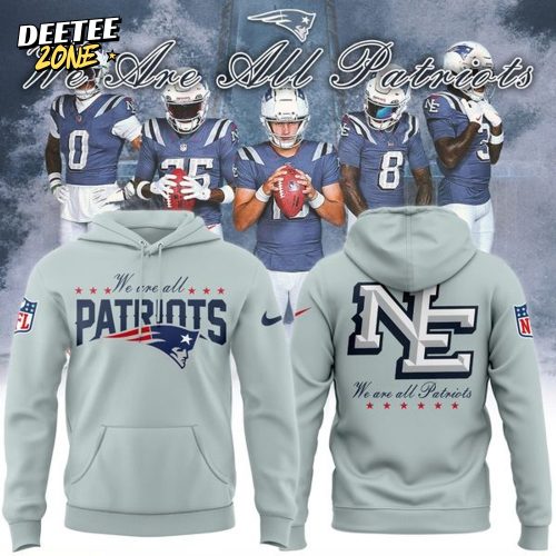 Men’s New England Patriots Nike Silver 2025 Rivalries Collection Hoodie