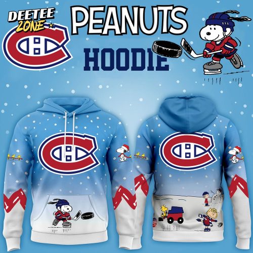 Montreal Canadiens x Peanuts Hoodie Christmas Limited Edition-3D Unisex Hoodie
