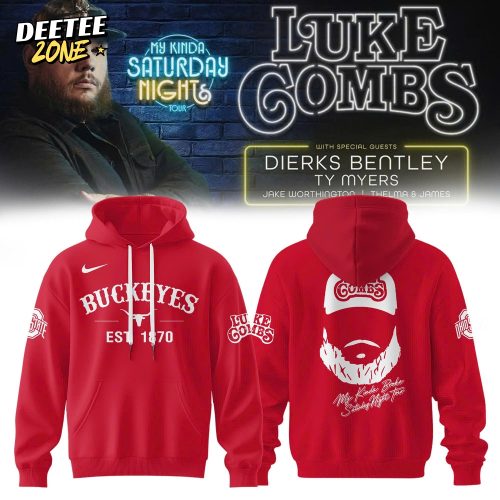 Ohio State Buckeyes x Luke Combs – My Kinda Saturday Night Tour Hoodie
