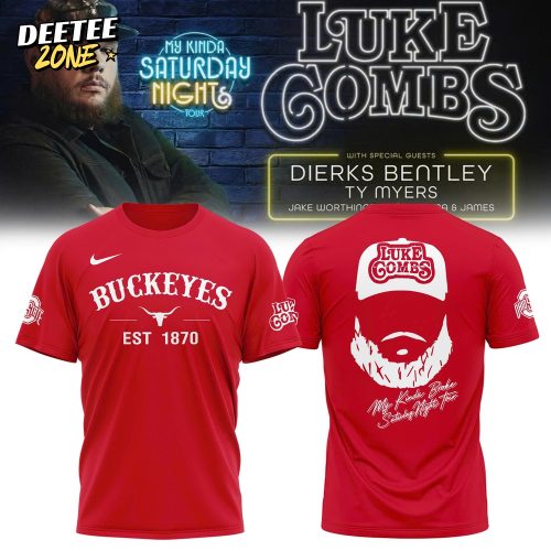 Ohio State Buckeyes x Luke Combs – My Kinda Saturday Night Tour Tshirt