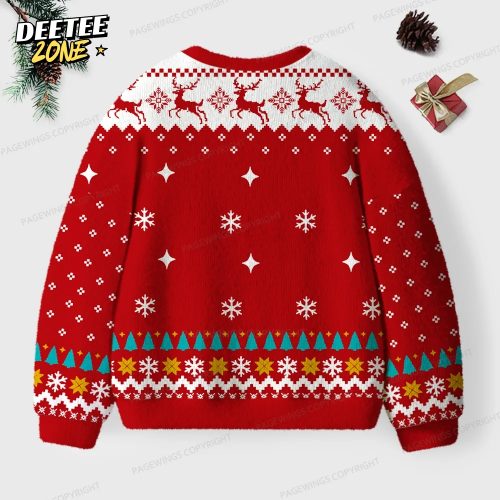 On My Way To Hoard Books And Cause Chaos Unisex Ugly Knit Christmas Sweater