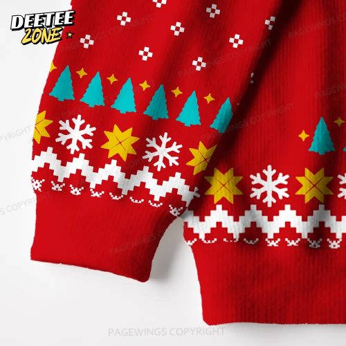 On My Way To Hoard Books And Cause Chaos Unisex Ugly Knit Christmas Sweater