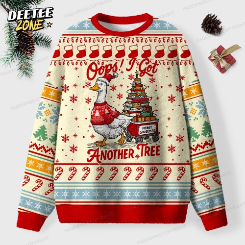 Oops! I Got Another Tree Unisex Ugly Knit Christmas Sweater