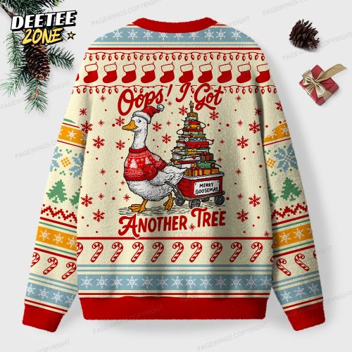 Oops! I Got Another Tree Unisex Ugly Knit Christmas Sweater