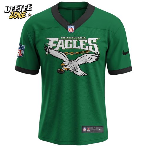 Philadelphia Eagles 2025 Kelly Green Hoodie Limited Edition NFL Jersey