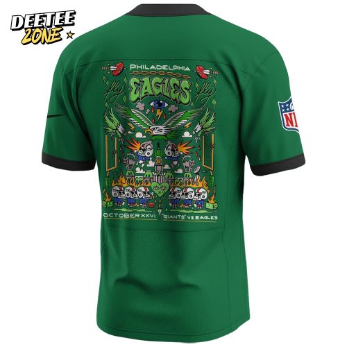 Philadelphia Eagles 2025 Kelly Green Hoodie Limited Edition NFL Jersey